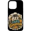 Jimbeels Custodia per iPhone 15 Pro Max Bee Yard Supervisor umorismo apicoltore