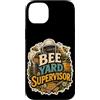 Jimbeels Custodia per iPhone 14 Plus Bee Yard Supervisor umorismo apicoltore