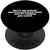 THREADTROUBLE Non autistico solo lavorare da casa rendendoti strano PopSockets PopGrip Adesivo