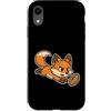 rugby fox dive quick rugby oval ball scr Custodia per iPhone XR Cartone animato Rugby Fox Dive