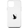 Simmon's Merch Custodia per iPhone 12 mini Gatto Luna Piena Dolce Gatto Stuff Casual Kitty Vibes Graphic Art