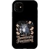 Physics Owl Coffee Nerd Science Humor Custodia per iPhone 11 Teoricamente funzionante Gufo Fisica Caffè Umorismo