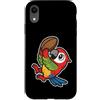rugby parrot catch mascot fun rugby oval Custodia per iPhone XR Rugby Pappagallo Cattura Cartone Anim