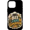 Jimbeels Custodia per iPhone 16 Pro Max Bee Yard Supervisor umorismo apicoltore