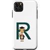 Timowo Studio Custodia per iPhone 11 Pro Max Giraffa Diploma Lettera R Alfabeto Animale