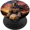 MericaLife Dog Occhiali con bandiera americana con cane alano sull'aquila calva PopSockets PopGrip Adesivo