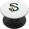 Timowo Studio Giraffa Diploma Lettera S Alfabeto Animale PopSockets PopGrip Adesivo