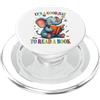 It's A Good Day To Read A Book Kids Teac È un buon giorno per leggere un libro elefante leggere un libro bambini PopSockets PopGrip per MagSafe