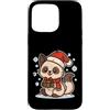 cat winter scarf box snow wintertime yul Custodia per iPhone 15 Pro Max Simpatico gatto invernale con sciarpa e scatola