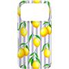 Preposh Custodia per iPhone 17 Pro Estate Estetica Preppy Strisce Lavanda Bianco Limone