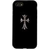 LUKE GALLERY Custodia per iPhone SE (2020) / 7/8 The rhombus Shine Pave Diamonds Silver Cross