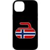 Curling Norwegian Norway Flag Curl Stone Custodia per iPhone 14 Plus Curling Norvegese Bandiera Norvegia Curl Stone Classic T-shirt