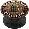 Burgundy Book Reader Bookish Popper Co Burgundy Bookish Dark Romance Romantasy Book Reading PopSockets PopGrip Adesivo