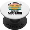 Retro I Can't Imagine Life Without Musta Senape retrò Non riesco a immaginare la vita senza senape PopSockets PopGrip Adesivo