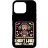Cane gamer zampe corte retro gaming Custodia per iPhone 16 Pro Short Legs High Score cane gamer pixel art rétro