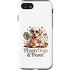 Dog Lover Plant Lover Custodia per iPhone SE (2020) / 7/8 Piante Cani E Peace Dog Amante Piante Vibes