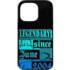 Lustiger Geburtstagsspruch zum 22. Gebur Custodia per iPhone 13 Pro 22° Compleanno Leggendario dal Giugno 2004 Anno Retro
