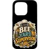 Jimbeels Custodia per iPhone 15 Pro Bee Yard Supervisor umorismo apicoltore