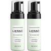 Lierac Cleanser - Duo Mousse Detergente Deterge Purifica e Lenisce, 2 x 150ml