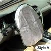 NONE Volante per auto Parasole Doppio spessore Protezione solare Pieghevole Anti-uv Protezione solare Forniture per auto Coprivolante per auto Argento