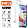 AIHNBG 1-4 pezzi di vetro temperato per Samsung Galaxy A54 A34 A24 A14 A04 A13 A23 A43 A53 A02 A12 A22 A32 pellicola protettiva per schermo