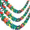 NONE 1PCX3M Hawaiian Luau Summer Tiki Bar Decorazioni per feste tropicali, Forniture per la spiaggia dell'isola tropicale Colore del tessuto Ghirlanda di fiori Long Trop