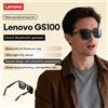Lenovo Occhiali Smart Wireless Lenovo Classic GS100 Bluetooth 6.0, Occhiali da Sole alla Moda con Chiamate Nitide e Cuffie Hands-Free per Viaggi