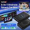 CarlinKit LITE S Android TV Box 5-in-1 con CarPlay Wireless, Android Auto Wireless, Uscita Video HDMI, Supporto Netflix IPTV per OEM Ca