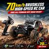 WLtoys 16103 Pro Auto RC 1:16 70KM/H 4WD con Luci LED, Motore Brushless, Telecomando 2.4G, 4 Ammortizzatori Indipendenti, Monster Truck 4x4 ad Alta Velocità per Bambini, Regalo Giocattolo
