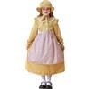 Generisch Costume da preria per bambine, vestito europeo per giochi di ruolo, per feste a tema Oktoberfest (c-giallo, 9-10 anni)