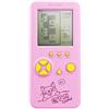 LZYCH Console di Gioco Retro Block 26 Giochi Migliaia di Modalità Difficoltà Regolabile/Velocità Facile da Usare Giocattolo Nostalgico Puzzle del Gioco Portatile Regalo per Bambini/Adulti (Rosa)
