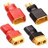 YIXISI 4 Pezzi XT30 a XT60 Spina Connettore Adattatore, Maschio XT30 a Femmina XT60 Adattatore Connettore e Maschio XT60 a Femmina XT30 Adattatore Connettore, per Batteria RC Drone LiPo
