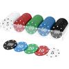 QWORK® 100 Pezzi Set di fiches da Poker Professionali, con valori nominali, per Poker e Blackjack