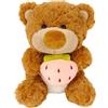 COMFOLIVING Peluche Orso Fragola - Orso di Peluche | Giocattolo per dormire dei cartoni animati | Peluche Orso Fragola | Giocattolo di compleanno, Natale, San, per, Fidanzata