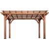 Backyard Discovery Pergola in Legno 305 x 426 cm | Gazebo da Terrazza Autoportante per il Piardino | Pergola da esterno/Resistente alle intemperie
