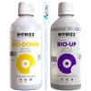 ZOMA BioBizz Correttore di PH, Riduttore di PH 250ml + Innalzatore di PH 250ml con Contagocce Graduato