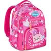 Mitama Zaino Scuola Elementare New Plus CuddlyKitten, Extra Capienza, Bambini e Bambine, Tasca Porta Borraccia, Schienale Imbottito, lilla