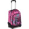 Mitama Zaino Trolley M-Power RockNLove, Spallacci a scomparsa, Bambini e Bambine, Tasca Porta Borraccia, Doppio uso, Maxi Capienza, rosa