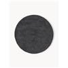 Westwing Collection Tappeto rotondo soffice a pelo lungo Leighton - Antracite