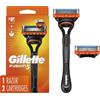 Gillette Fusion5 - Manico per rasoio da uomo + 2 ricariche lama