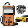 Générique Lettore diagnostico per veicoli - Rilevatore di codice OBD2 12 x 7 cm, analizzatore motore multilingue con lettura dei guasti, freeze frame, test dei sensori | Strumento per auto e camion per