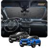 BSTW [2026 Aggiornamento] BSTW Compatibile con Peugeot 208 e-208 2008 e-2008 2020-2025 2026 Parasole Parabrezza, Parasole Pieghevole Automatico Design con Coulisse Isolamento Termico e Protezione UV