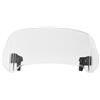 Zohisin Estensione parabrezza moto trasparente deflettore parabrezza moto regolabile con clip universale grande 350 x 150 mm in ABS per Kawasaki Honda BMW Yamaha Suzuki