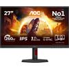 AOC G4 27G4ZR Monitor PC 68,6 cm (27") 1920 x 1080 Pixel Full HD LED Nero, Rosso [27G4ZR]