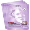 L'Oréal Paris Revitalift Filler Glass Skin Hydrogel Glow Mask 4er Box Maschera viso 4 pz.