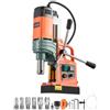 VEVOR Trapano Magnetico Motore da 1450 W Industriale, Diametro di Carotaggio 50 mm, Forza Magnetica 13000 N, Portatile con 6 Punte di Carotaggio, Velocità Variabile, per Forare Superfici Metalliche