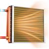 VEVOR Scambiatore di Calore Acqua-Aria 457 x 457 mm, Serpentina HVAC con Tubi in Rame e Alette in Alluminio, Fino a 120K BTU, per Riscaldamento Idronico, Caldaie a Legna e Sistemi di Raffreddamento