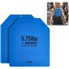 VEVOR Set di Dischi 2 pz Peso per Gilet Zavorrato, Dischi di Peso per Giubbotti Zavorrati 2 x 2,6 kg, Allenamento di Forza Corsa Fitness Cross-Training, Peso Aggiuntivo per Resistenza, Palestra