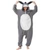 AMAMHAHAVA Pigiama intero unisex da asino per adulti, costume di Halloween o cosplay, Doneky, L