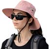 MiOYOOW Cappello Pieghevole di Protezione Solare, Cappelli da Campeggio Traspirante Protezioni UV, Berretto con Chiusura Antivento per Escursionismo, Pesca e Giardinaggio